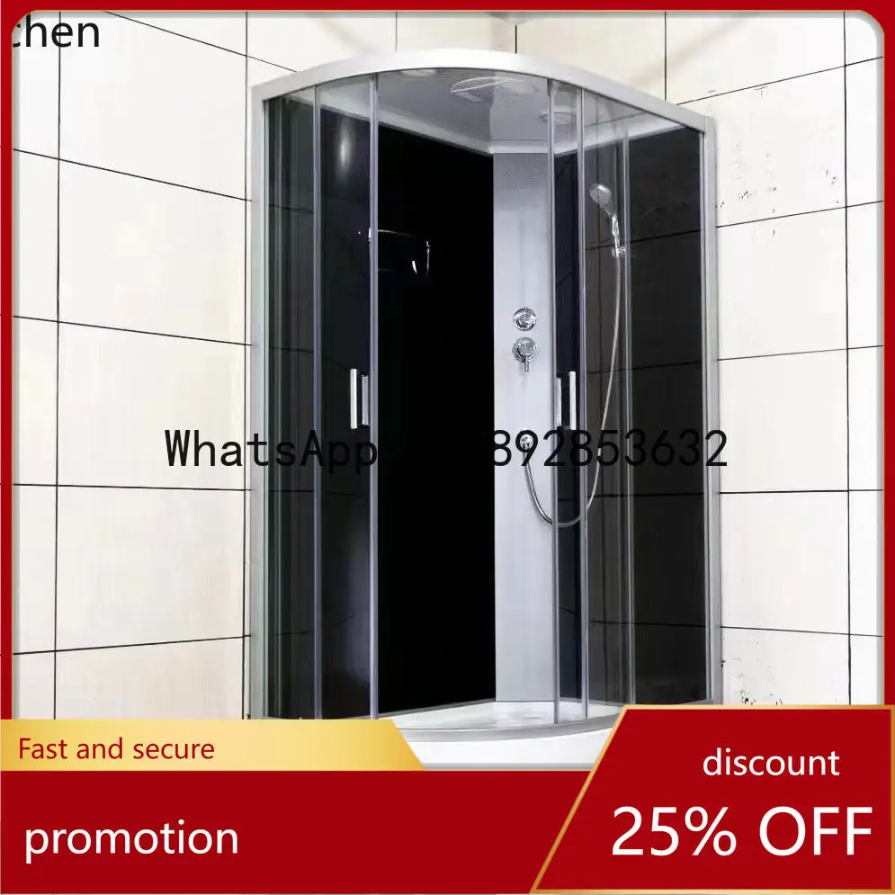 Homestay Standard Shower Room Tempered Glass Bath Room Modern Minimalist