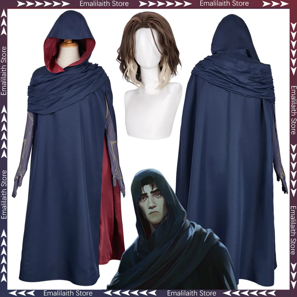 Przebranie Arcane Viktor Cosplay Płaszcz z kapturem Odzież 2024 Gra LoL TV 2 Kostium dla dorosłych mężczyzn Odgrywanie ról Fancy Dress Up Party Cloth