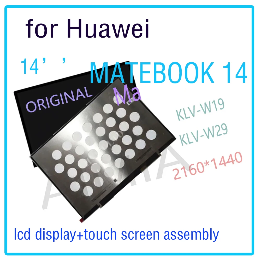 

Original 14" For Huawei MateBook 14 LCD Display Touch Screen Digitizer Assembly KLVL-WFH9 KLVL-WFE9 KLVC-WAH9L P140ZKA-BZ1 LCD