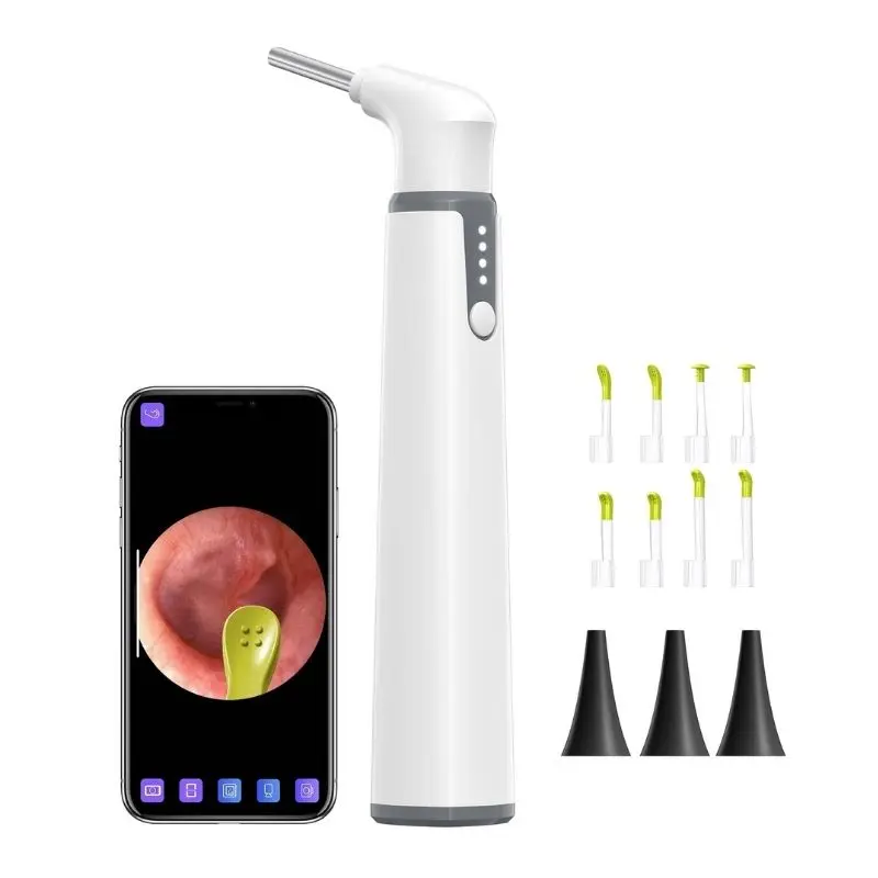 Wifi Digital Otoscope 3.9mm HD 1080PPortable Earwax Medical Cleaning Endoscope with 6 LEDs Light for IOS Android For Kids/Adults