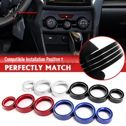 For Subaru XV / Forester 2018-2023 Car Interior Central Console Air Conditioner AC Switch Knob Button Cover Trim Accessories