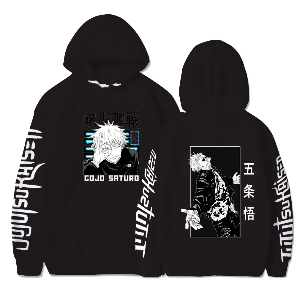 Toji Manga Jujutsu Kaisen Anime Pullover Hoodies Gojou Satoru Men's Hoodie Hooded Sweatshirt Man Harajuku Ryomen Sukuna Clothing