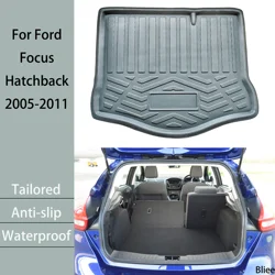 For Ford Focus MK2 Hatchback 2005 2006 2007 2008 2009 2010 2011 Car Rear Trunk Mat Cargo Liner Boot Floor Carpet Accessories