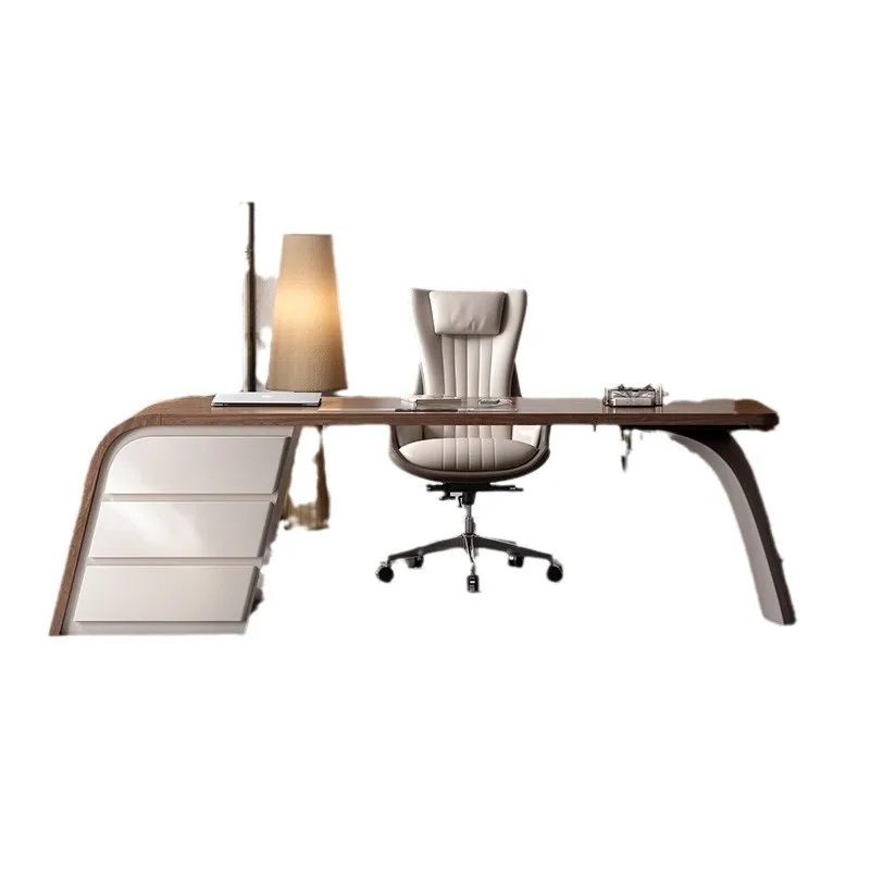 

Light luxury modern large board desk, living room designer Chinese desk, Nordic high-end simple study workbench