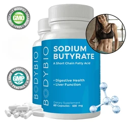 BodyBio, Sodium Butyrate, 120 Non-GMO Capsules, Keto, Vegan and Vegetarian Friendly, for Gut, Liver and Overall Health