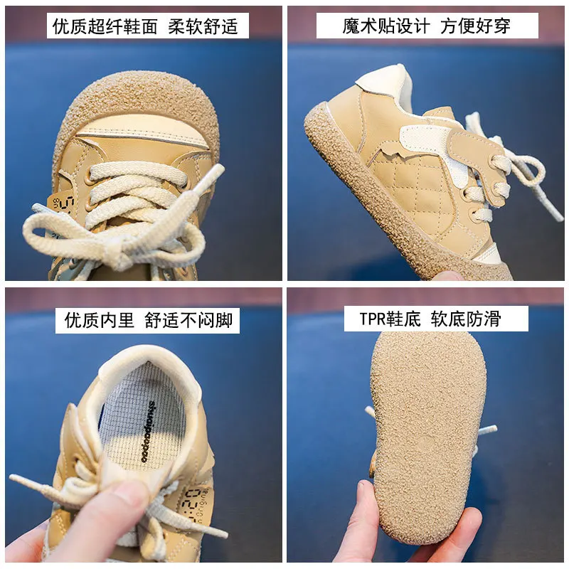 Chaussures en toile décontractées à lacets pour enfants, chaussures plates classiques, document de rencontre pour enfants, printemps, automne, nouveau, 2024