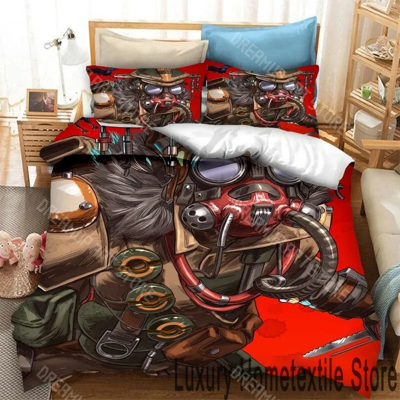 3D Printed A-Apex Legends Game Bedding Set for Boys Girls Duvet Cover And Pillowcase Twin Queen King Full Single Double Sizes