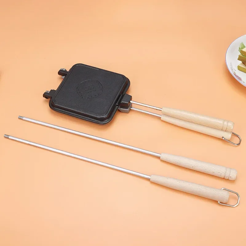 Non-Stick Double-Sided Chinese Knot Pattern Sandwich Baking Tray Mold Breakfast Egg Frying Pan Waffle BBQ Tools Home Kitchenware