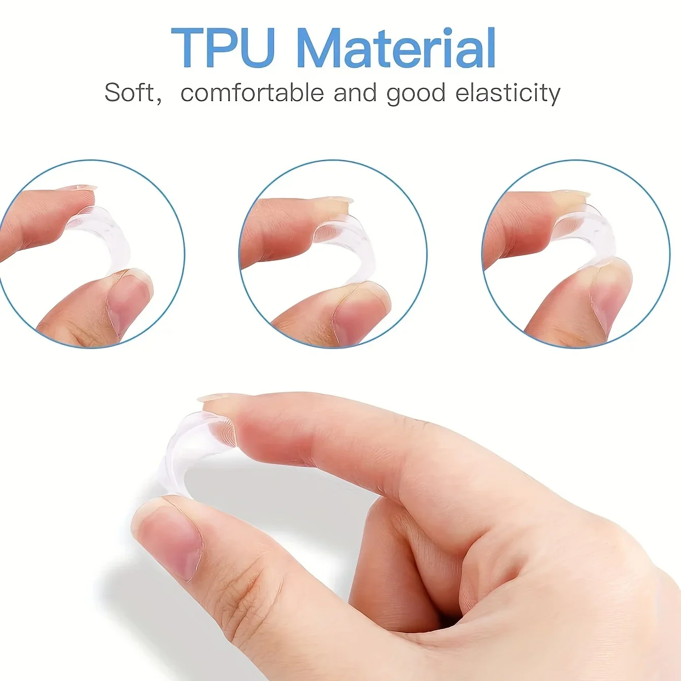 8pcs Plastic Ring Size Adjuster Set - Transparent Ring Adjustment Pad for Fixing Loose Rings - Essential Wedding Ring Reducer