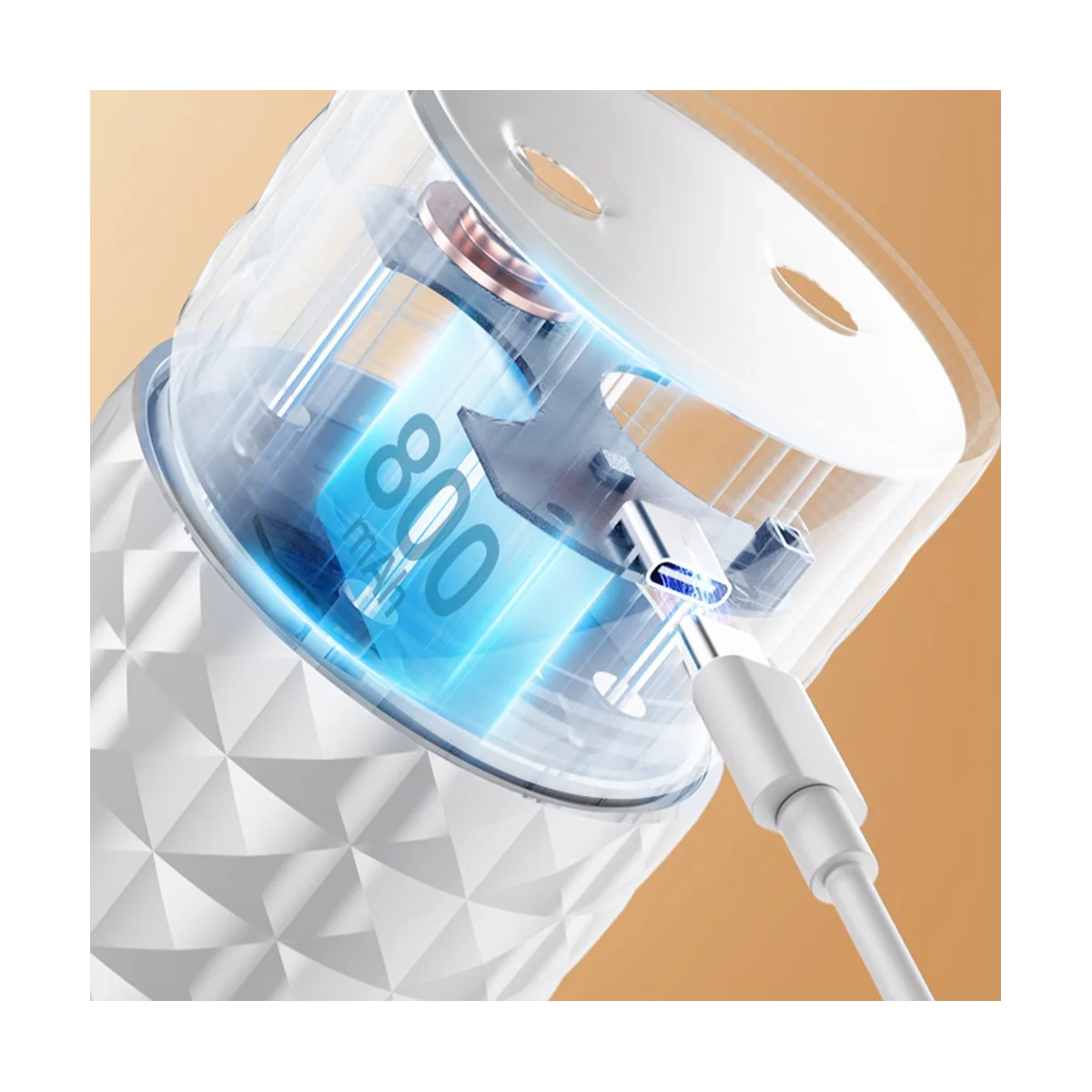 Portable Mini Air Humidifier USB Ultrasonic Oil Diffuser Home Anion Mist Maker White B