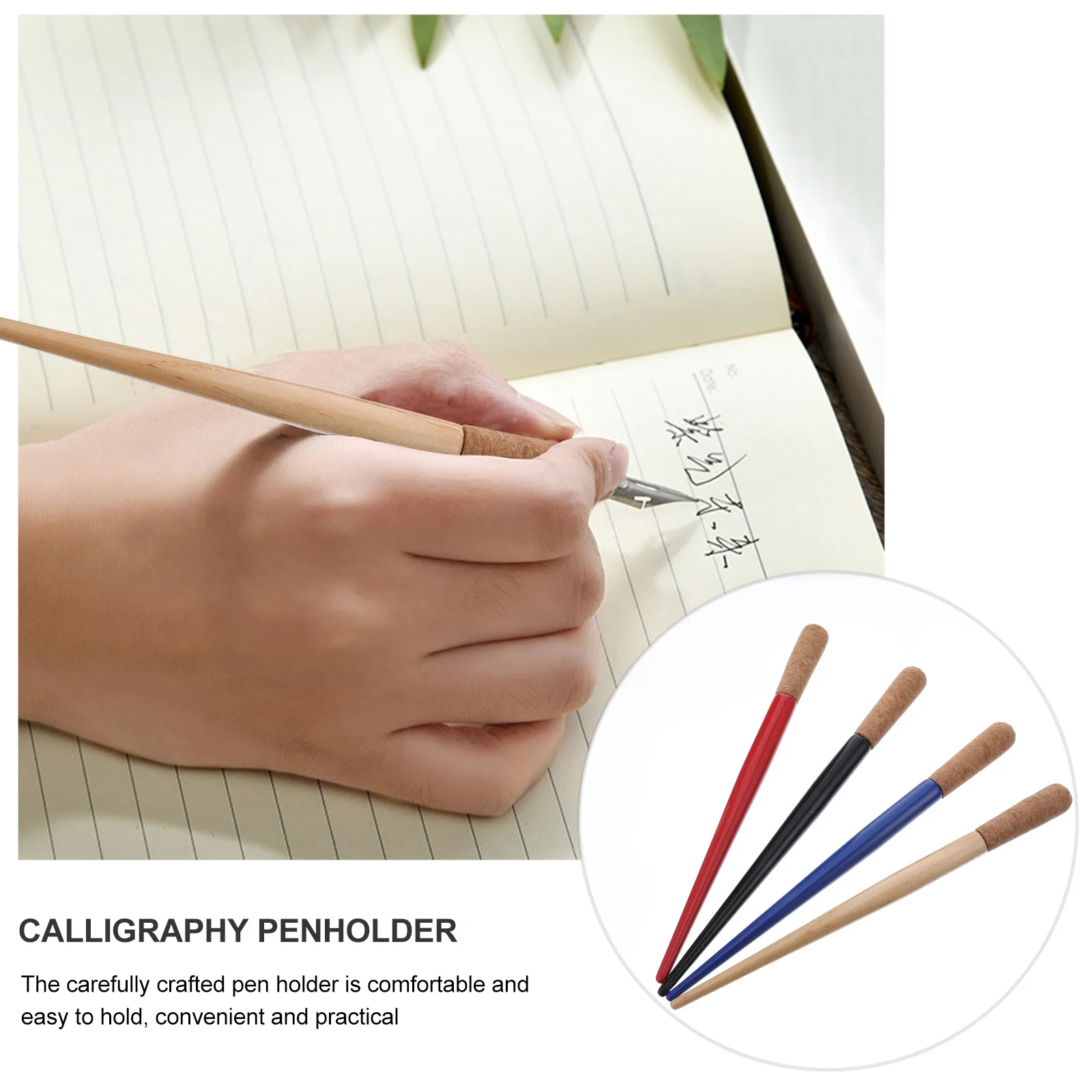 

4 шт. практичные ретро держатели для ручек деревянный держатель для перьев для каллиграфии прочные письменные принадлежности подарок держатель для ручек для каллиграфии