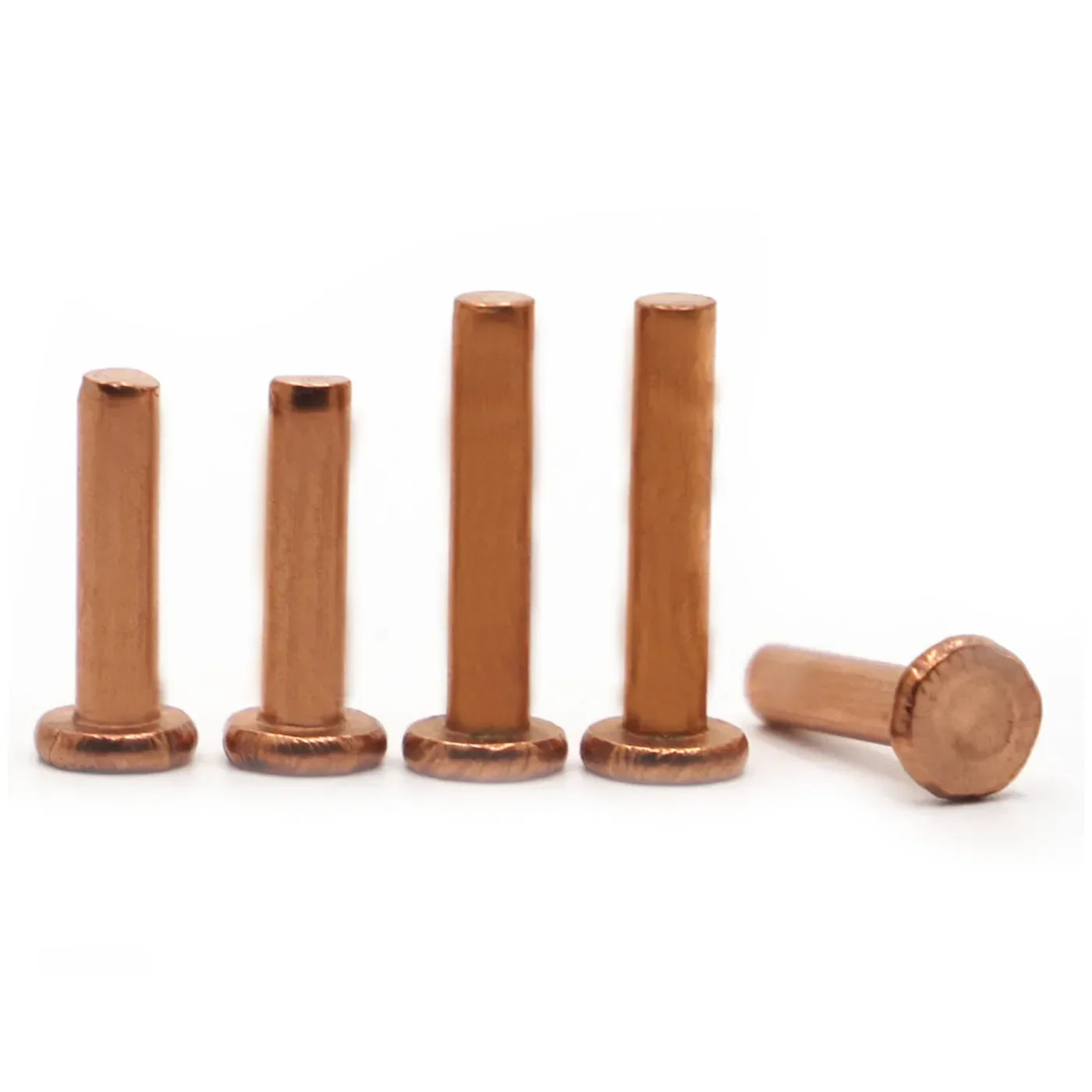 M1.5 M2.0 M2.5 M3 M4 M5 M6 M8 Copper Solid Rivets Knock Flat Head Rivet Flat Head Copper Rivets Solid Brass Rivet GB109