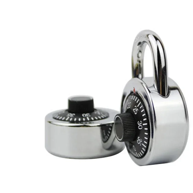 45mm Rotary Padlock Digit Combination Code Lock Safe Round Dial Number Luggage Suitcase Security Bicycle Suitcase Drawer Cabinet