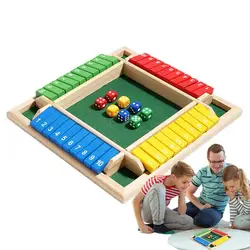 Game Table Gift Parent-Child Game Digital Board Children's Toys Games Wooden Number Game Shut The Box Dice Game