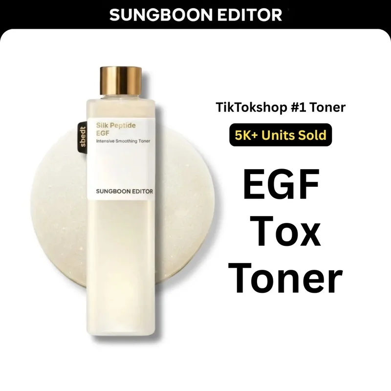 Sungboon EGF Tox Toner Korean Skincare PDRN Volufiline NAD+ Collagen Complex Firming Anti Aging Reduce Wrinkles Fine Lines