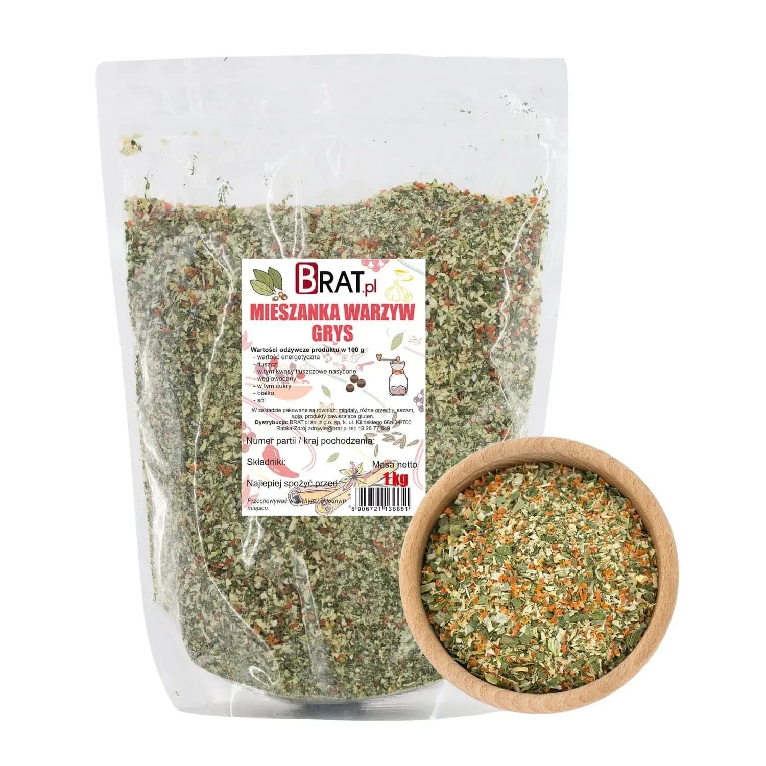 Mieszanka warzyw grys 1kg