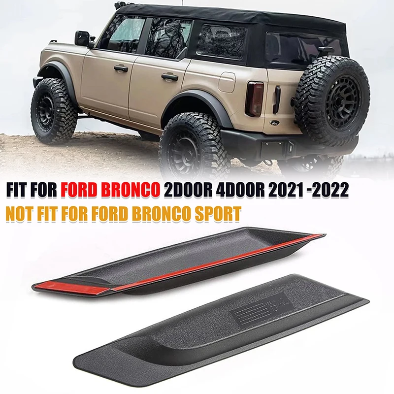 

Fit For Ford Bronco 2021 2022 2/4 Doors Front Door Side Inner Grab Handle Tray Kit Insert Organizer Pocket Storage Space Create