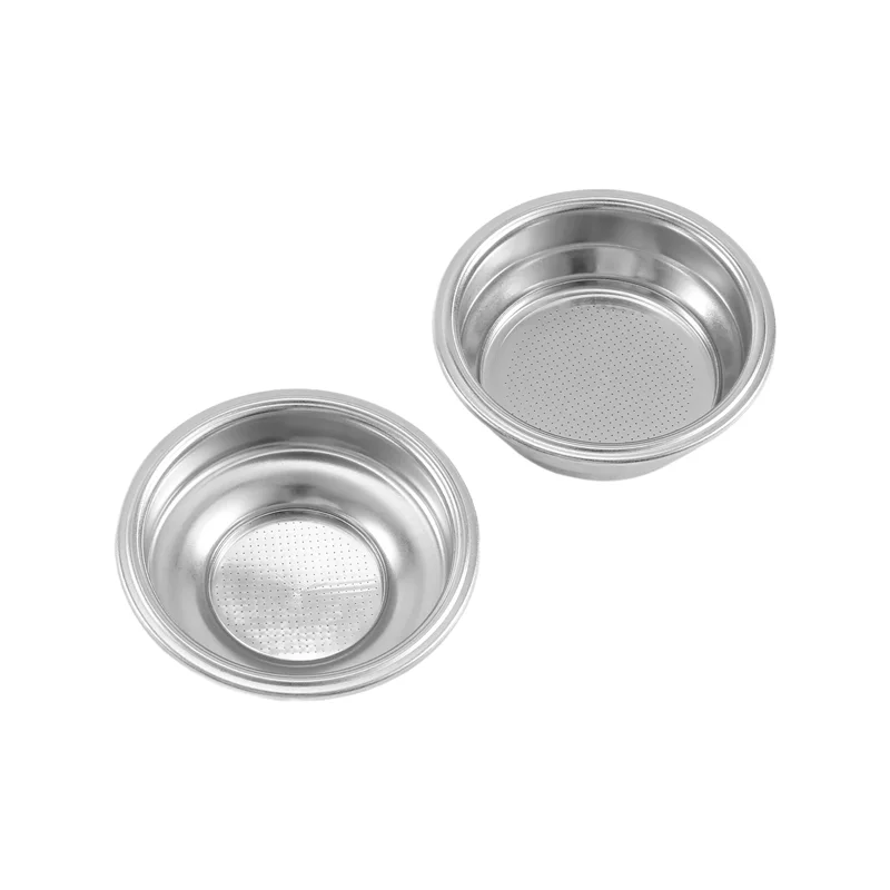 A01V-2PCS Stainless Steel 58Mm Coffee Tea Filter Basket For Espresso Coffee Machine Accessories Pressurized Powder Bowl