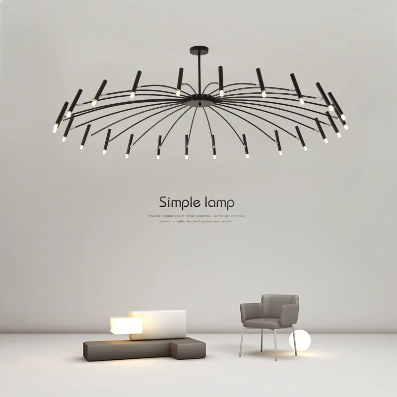 Aerial Chandelier Nordic sputnik lamp led designer spotlight chandelier For Vintage lamp Living Room Bedroom coffee bar light