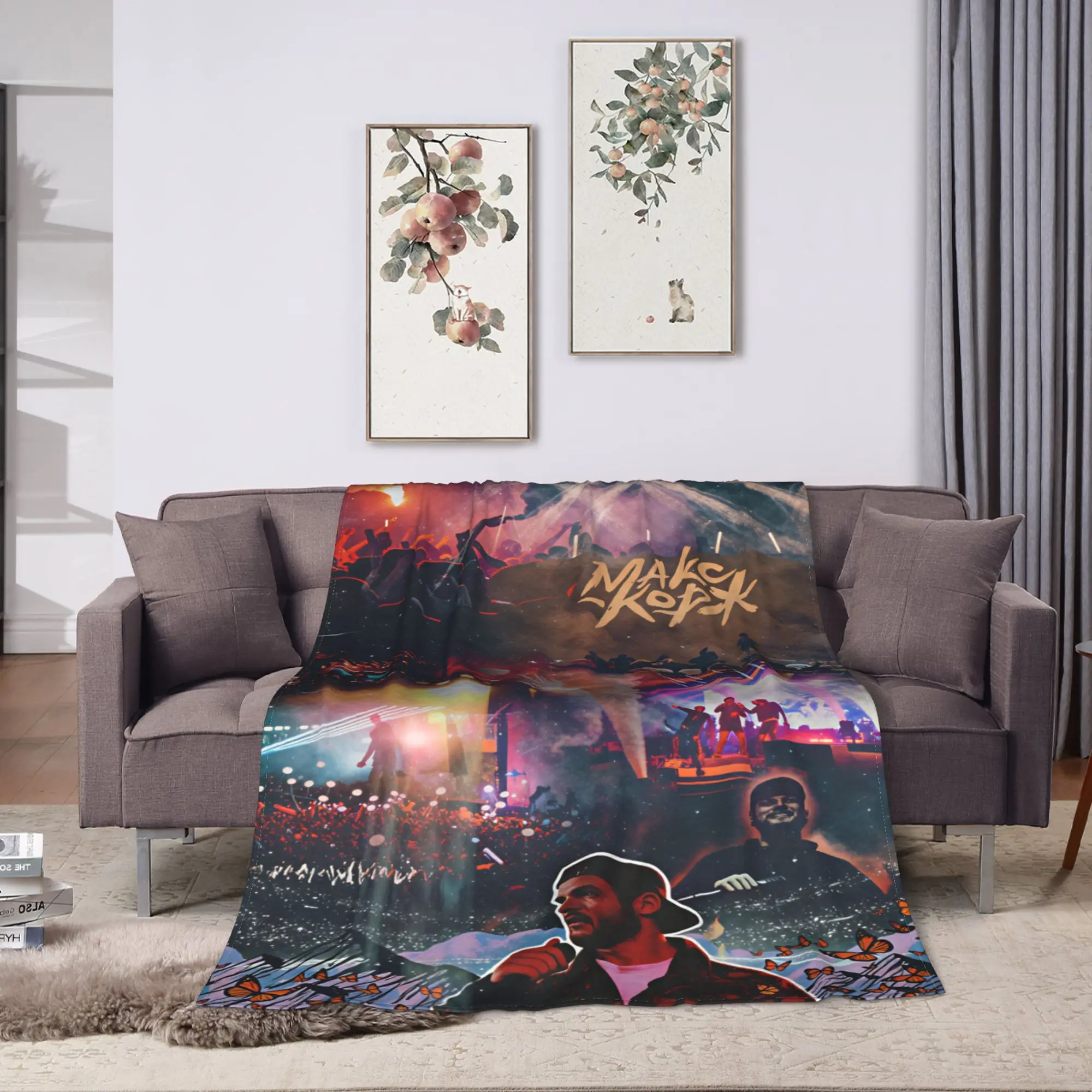 Max Korzh Макс Корж  Soft Blanket  Picnic Plush Bedding Throws Fluffy Couch Chair Flannel Bedspread Sofa Bed Cover