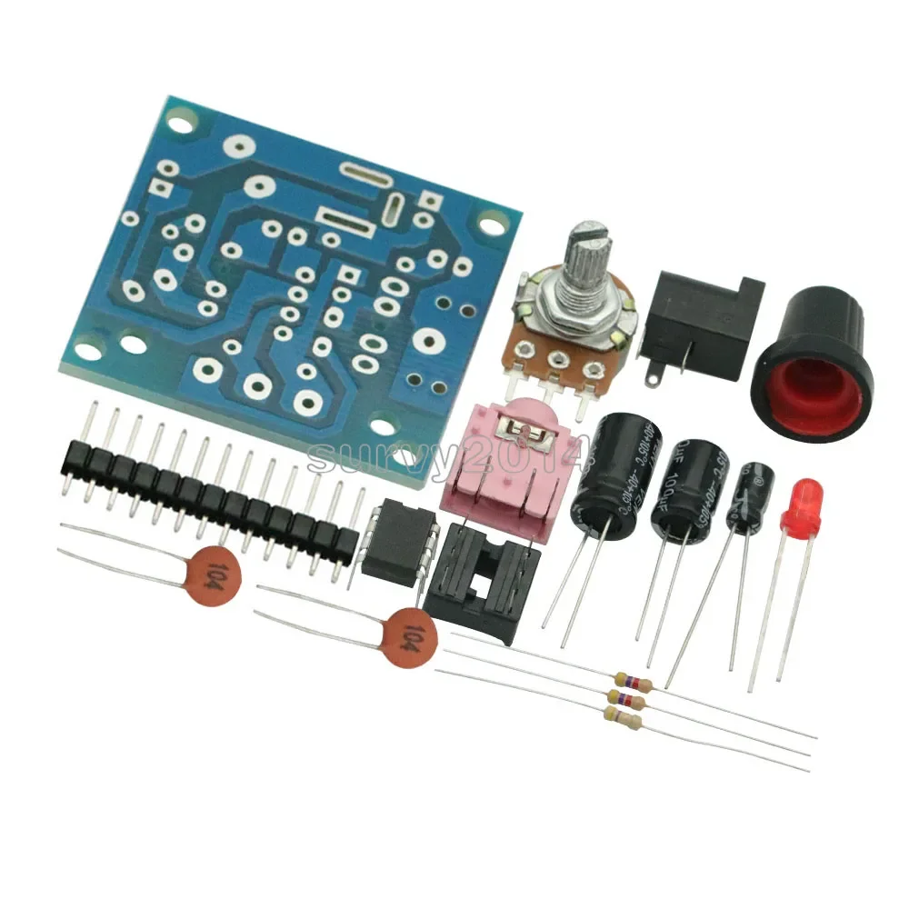 DIY Kit LM386 Super Mini Audio Amplifier DIY Kit Suite Trousse LM386 Amplificador Module Board 3.5mm 3-12V