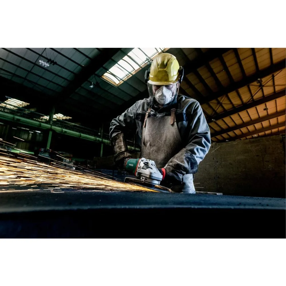 مطحنة زاوية 7 بوصة، 8,500 دورة في الدقيقة، 15 أمبير، مفتاح منزلق (قفل)، Metabo VibraTech، صنع في ألمانيا، W 24-180 MVT، 606466420 #2