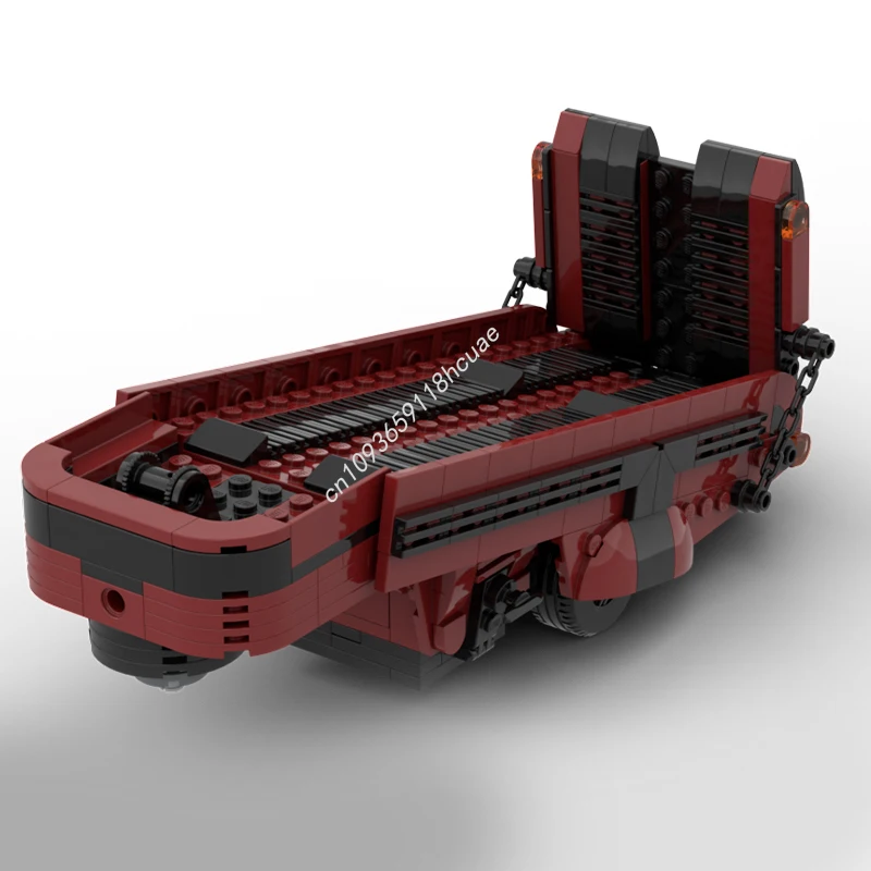 

396 шт. MOC прицеп с горячим ободом, строительные блоки, строительные блоки, пластиковые образовательные, творческие, обучающие, рождественские игрушки, подарок