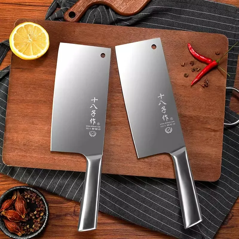 

Shibazi Professional Cleaver Knife Stainless Steel Kitchen Knives Sharp Slicing Chinese Chef Knife For Cutting Vegetables Meat