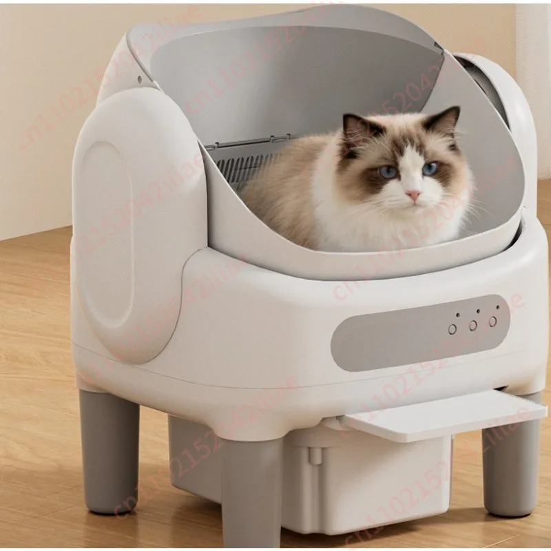 Smart cat litter box, automatic cleaning cat toilet, fully enclosed, anti-take out oversized cat basin
