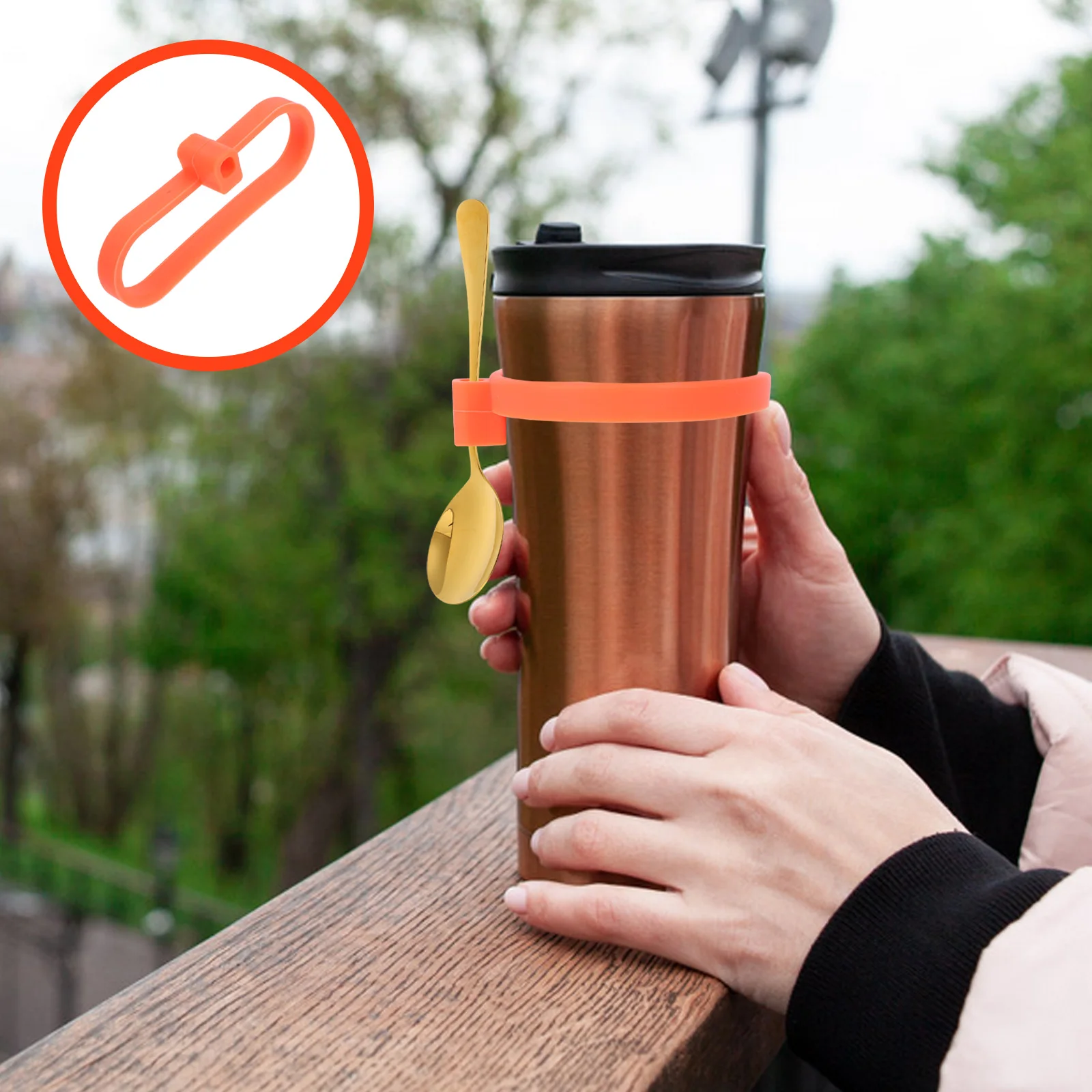 

12 Pcs Cup Hanging Spoon Silicone Ring Kitchen Canisters Jar Utensils Holder Spoon Storage Function Airtight Container