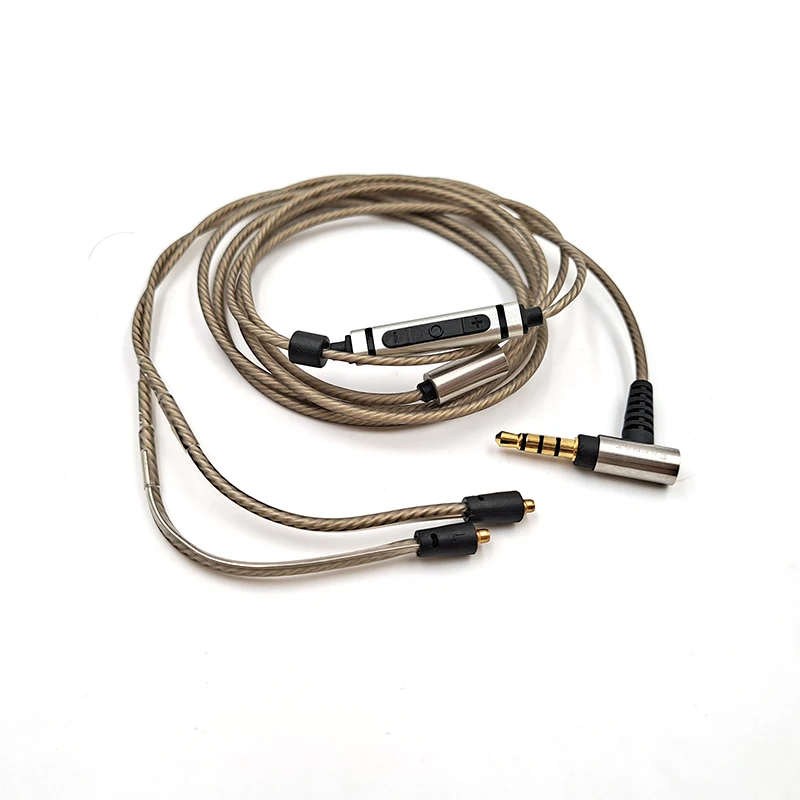 For SE535 SE215 SE846 SONY N1AP N3AP MMCX Earphone Replaceable 3.5mm High Purity Silver Plated Cable