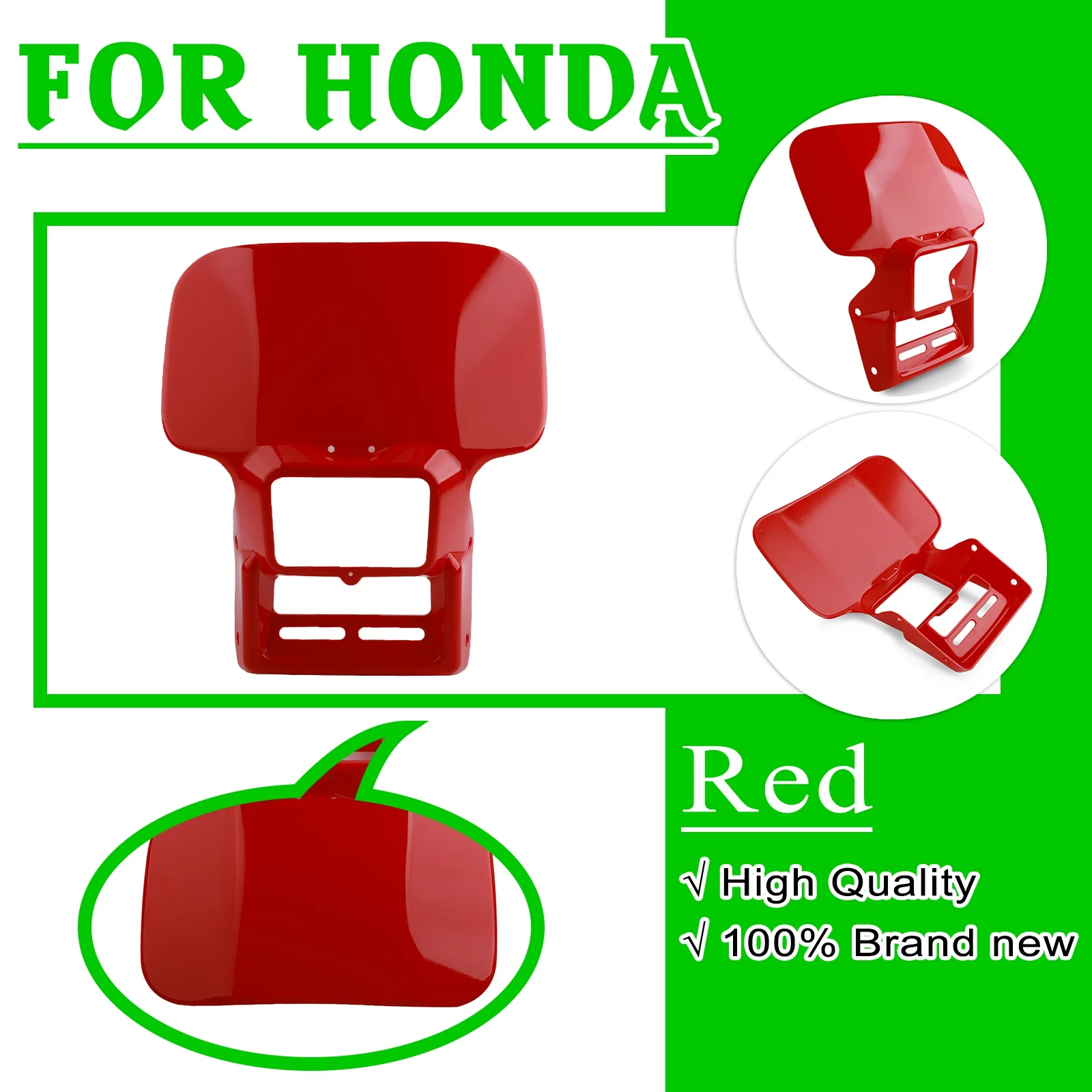 Front Headlight Shell Cover Visor For Honda XR200R 1986-1988 For Honda XR350R 1983-1985