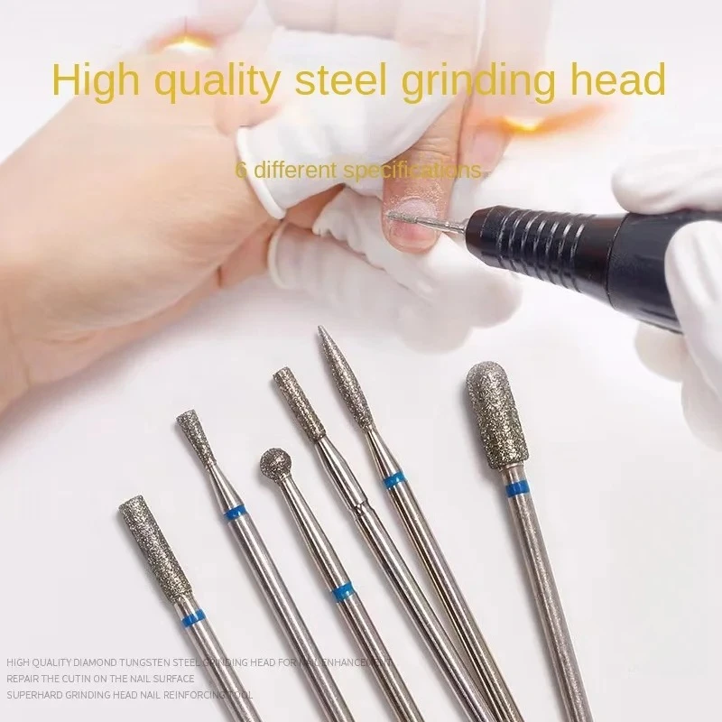18×6Pcs/Set Nail Drill Machine Bit Nail Gel Removal Polishing Tools Manicure Rotary Grinding Buffer Milling Cutter Accessories