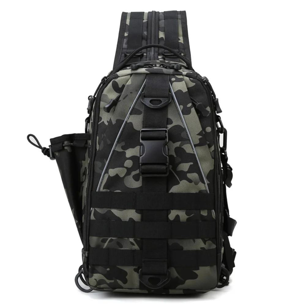 Multifunction Outdoor Hiking Fishing Bag Camouflage Military Fan Tactical Backpack Men Women Camping Travel Riding Chest Bags