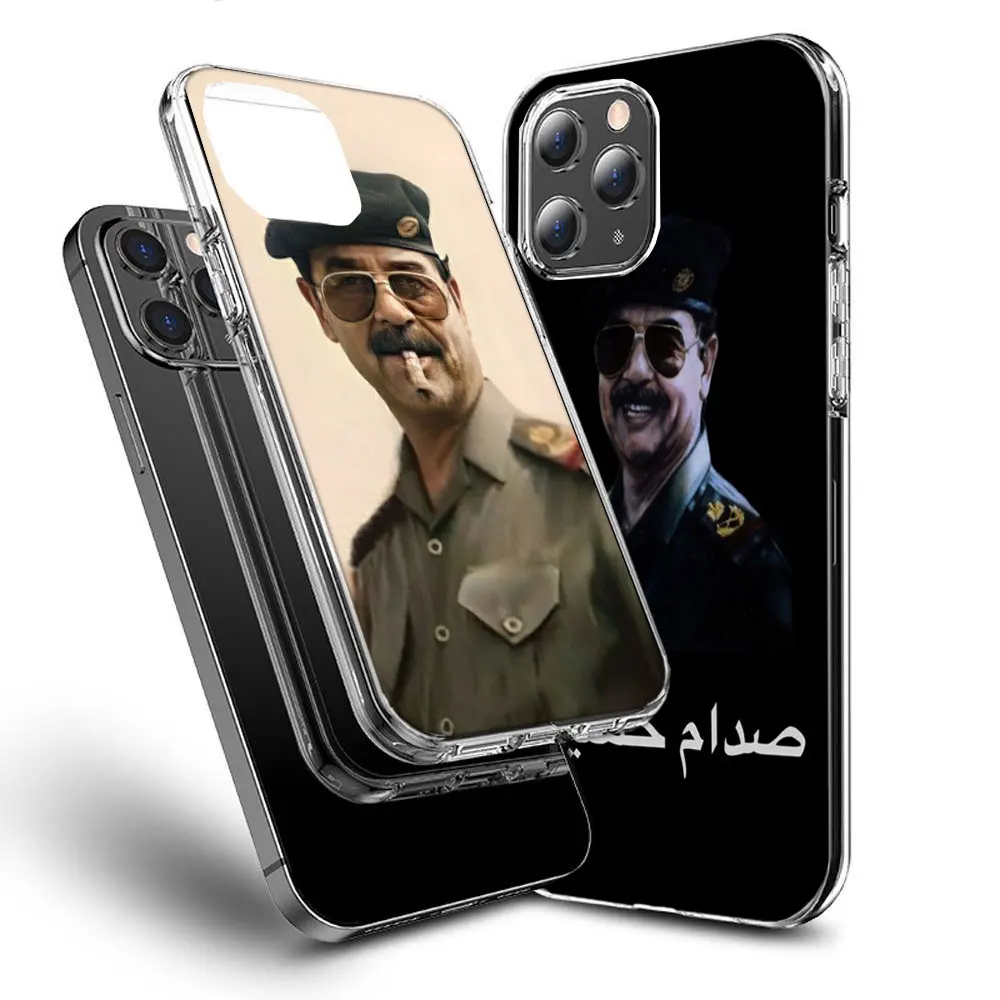 Etui Fashion Saddam Hussein Iraq Arabic Phone Case For Apple Iphone 15+ 14 Plus Fundas 16 Pro Max Capa 12 13 Mini Coque 11 Pro C