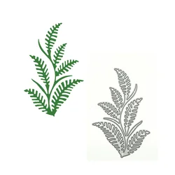 For Scrapbooking Fern Plant Pattern Metal Cutting Die Handmade Greeting Card Paper Craft Album Clipart Work Decorating Stencil