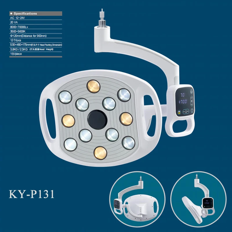 LED Dental Planting Lamp with Sensing System P131 12 Light Bulbs Lamp and Arm Set
