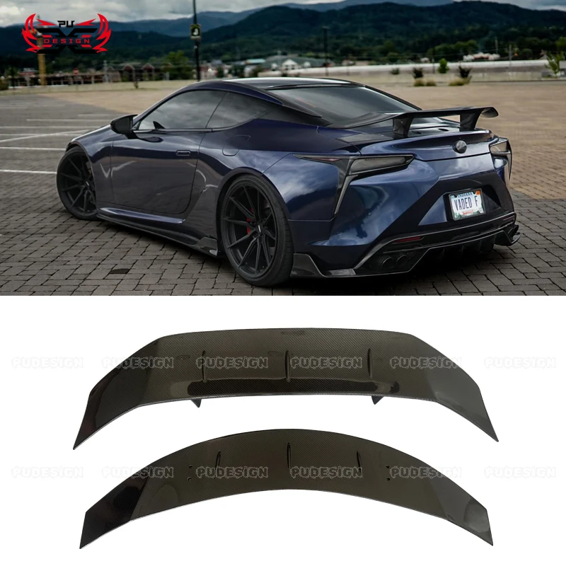 

Dry Carbon Fiber For Lexus LC500 LC500H V style Rear Wing Rear Spoiler Trunk Lip Flap Performance Kit Body Kits
