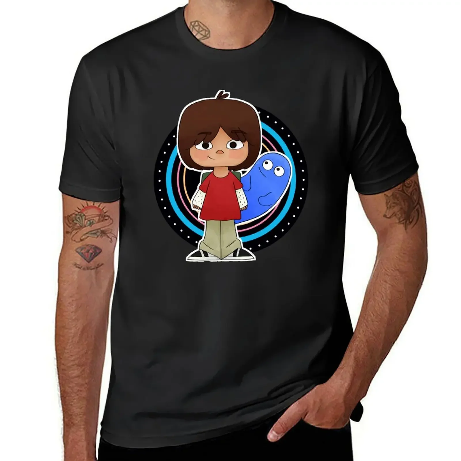 

Foster's Home for Imaginary Friends Mac and Blue T-Shirt anime stuff gifts for boyfriend clothing for men