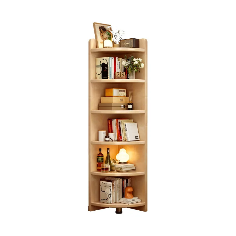 

Corner cabinet Living room triangle cabinet Floor to ceiling corner wall Fan storage Bookshelf