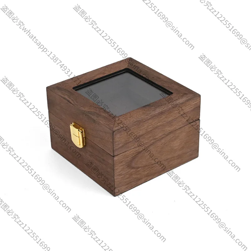 Suitable for Solid Wood 2-digit WatchBox, Retro Wood 2-piece Watch Storage Box, Display Wooden Box.