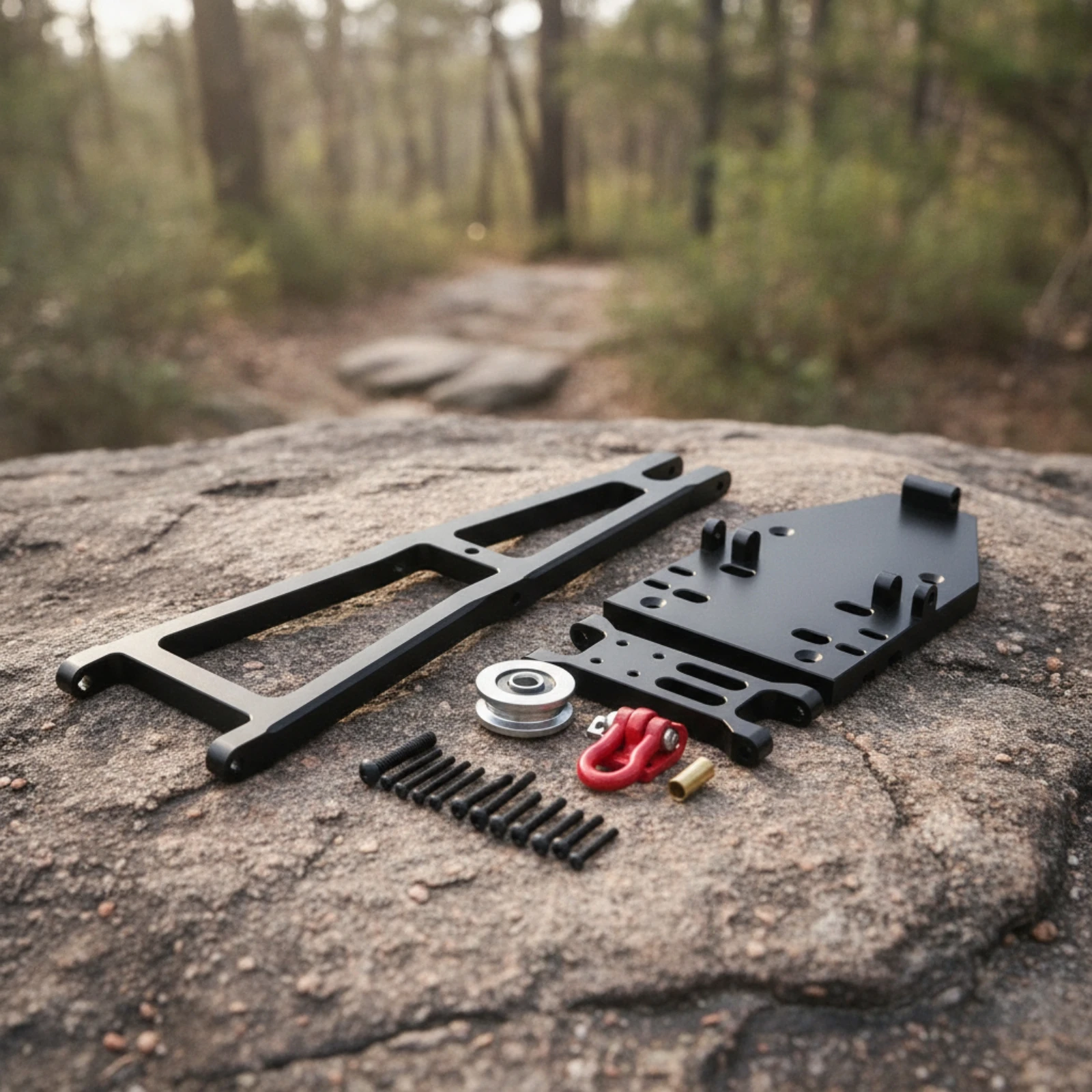 RC Recovery Crane Aluminum Alloy Scale Truck Arm Kit Tow Truck Crane Kit Metal Rescue Set Realistic for Trailer Builds