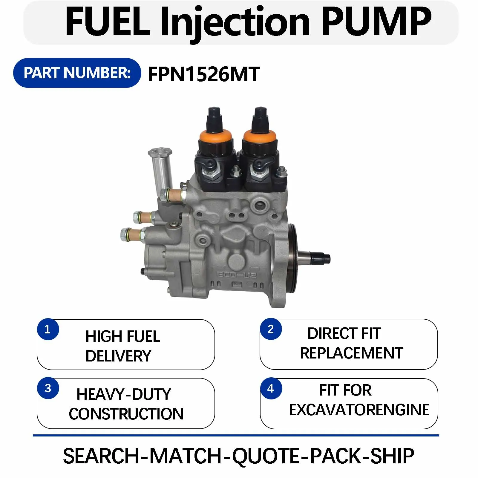 940000572 Fuel Injection Pump For Komatsu 6D125 6D125E SAA6D125E SAA6D125E-5E SAA6D125E-5D SAA6D125E-5 SAA6D125E-5B