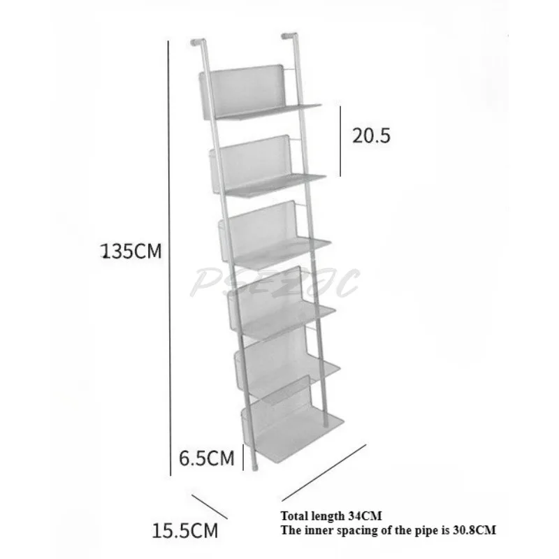 Newspaper and Magazine Storage Rack Studio Photography Display Magazine Storage Floor Standing Bookshelf