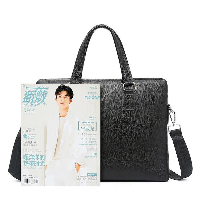 رجال الأعمال حقيبة جلدية حقيبة ملف الكمبيوتر حزمة الكتف حقيبة ساعي حقائب الكمبيوتر المحمول عالية الجودة maletin bolsas