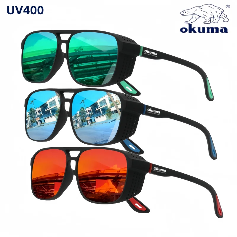 2026 OKUMA New Outdoor Fishing Glasses for UV400 Polarization to Find Fish, Suitable for Cycling, Hiking and Mountaineering