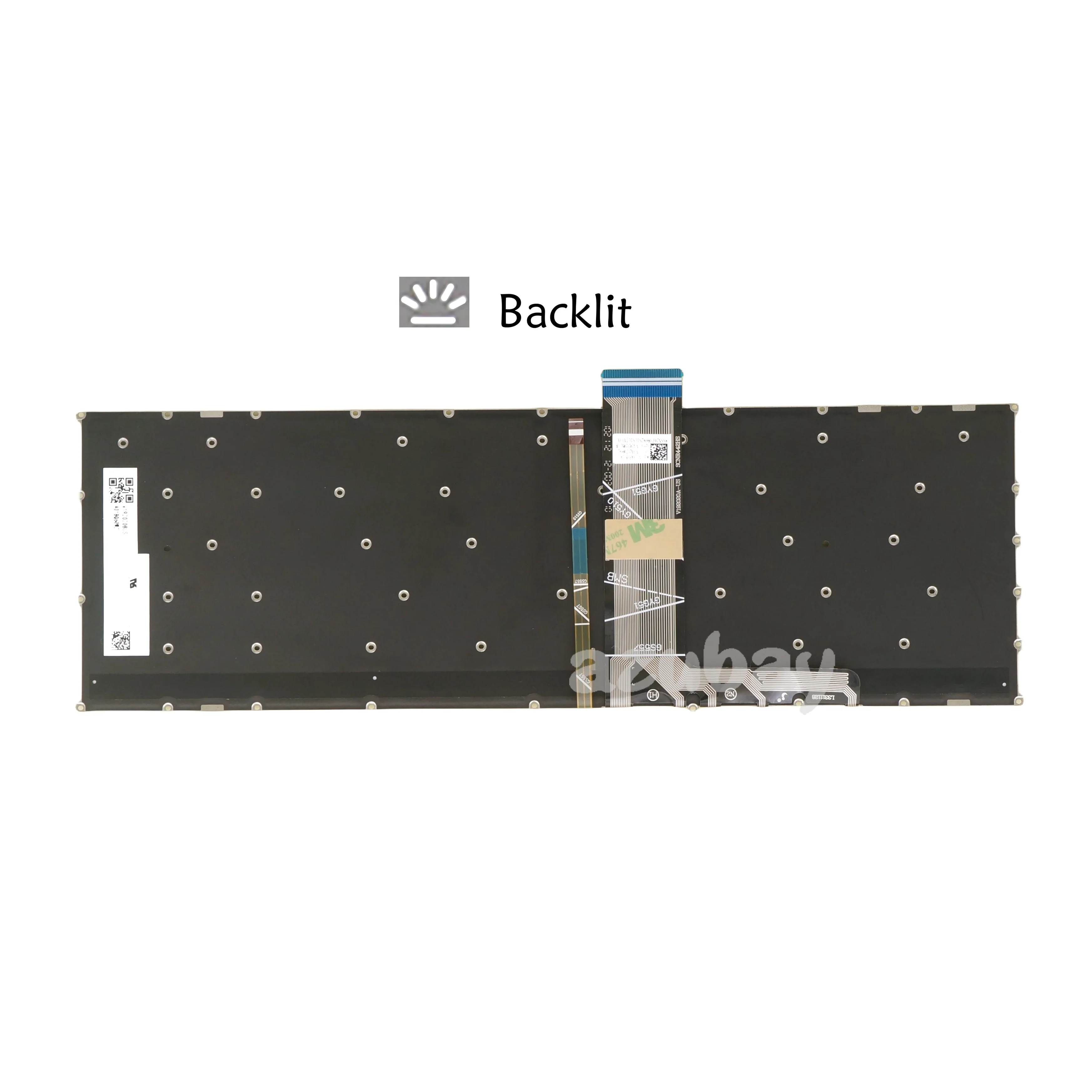 Backlit Laptop Keyboard For Lenovo Ideapad 3 15ABA7, 3 15IAU7, 3-15ADA6 3-15ALC6 3-15ITL6, 15s-IAU7 Swiss DE German Czech Slovak