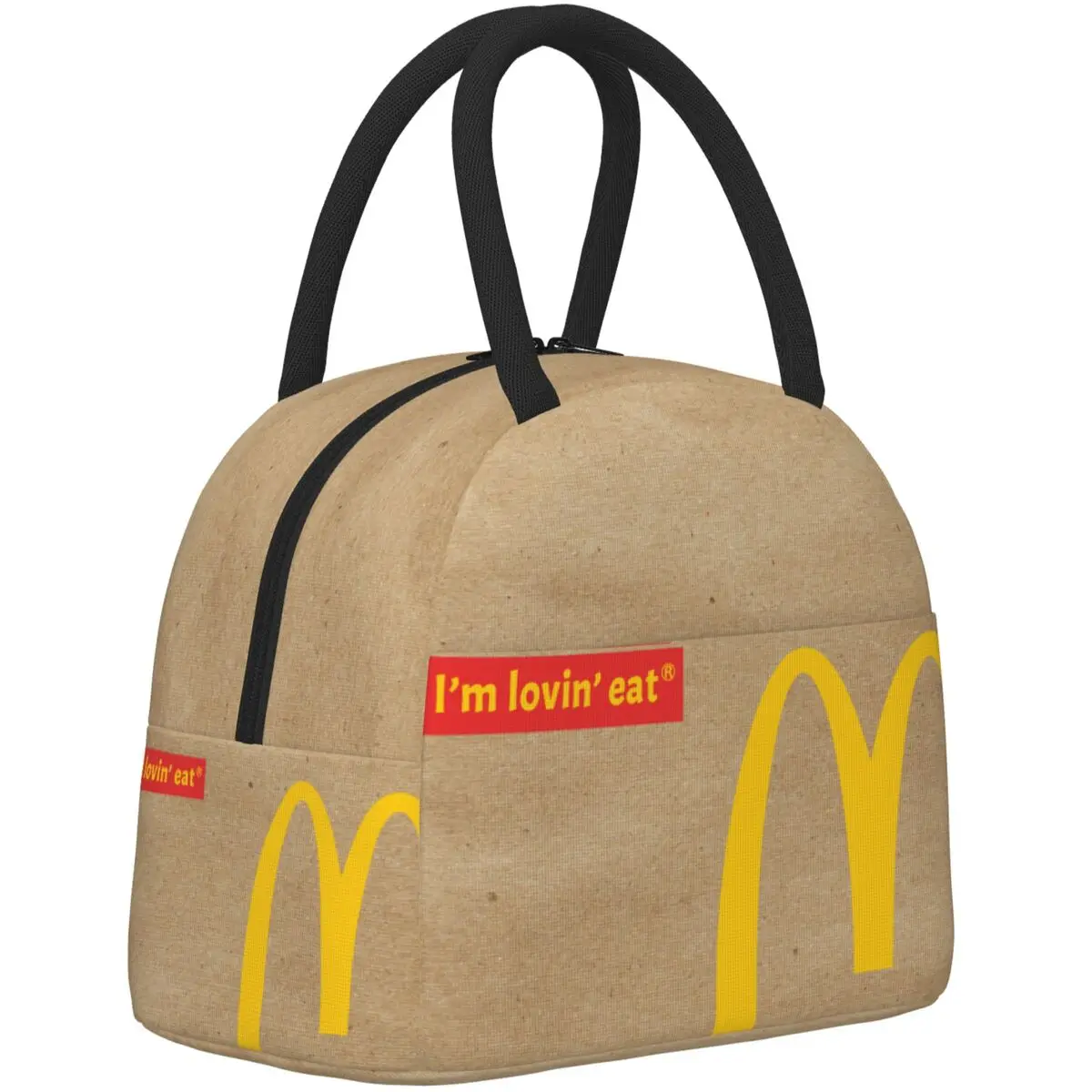 Unique Design I\'m lovin it Lunch Bag Insulated Food Box Fashion Thermal Cooler Lunch Bags for Men Women