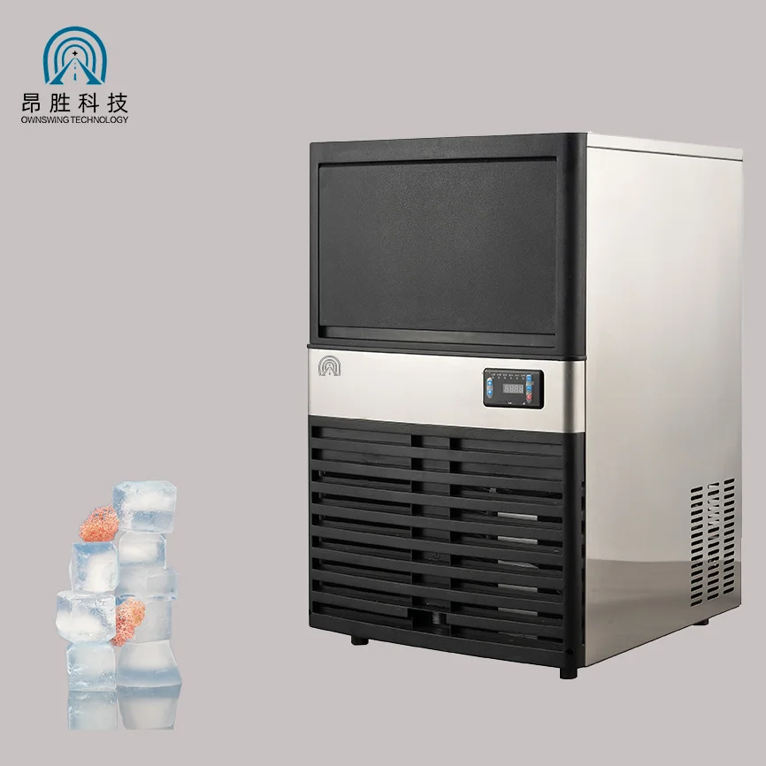66lbs/24h Stainless Steel Under Counter Ice Machine with 20lbs Storage Bin for Professional Bar Cafe Restaurant Kitchen Pro