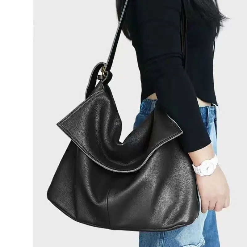 Female Hobos Shoulder Bags Large Capacity Crossbody Bag Big Stylsih Tote Bag Ladies Soft Leather Messenger Bags Travelling Bag